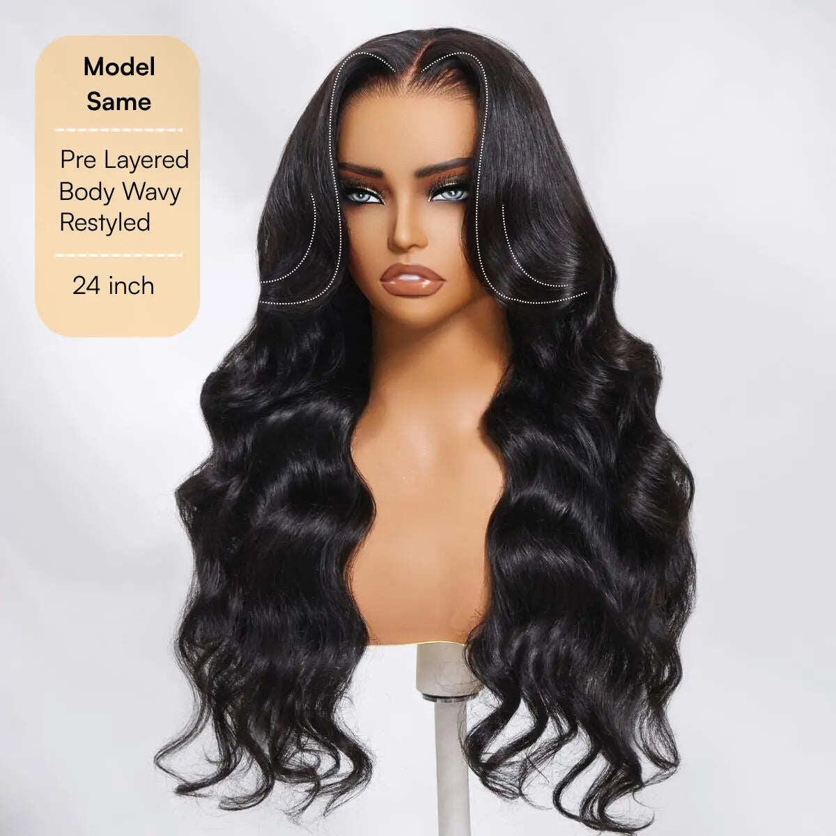 🔥Final 3 Hours: 50%OFF🔥Body Wave 13x6 Lace Frontal Wig Human Hair Pre Plucked Pre Bleached 180% Density Beginner Friendly