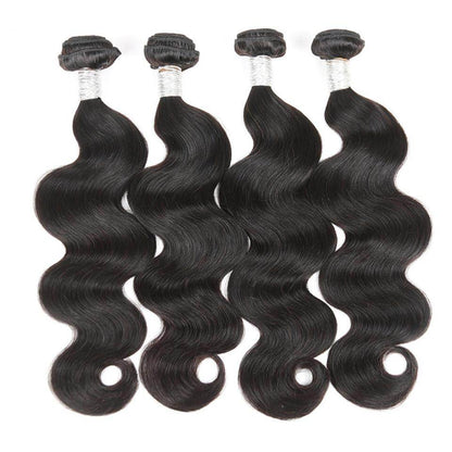 (B1) Peruvain Body Wave 4 Bundles Deal 100% Human Hair for Black Women Hair Extensions 8-40 inches