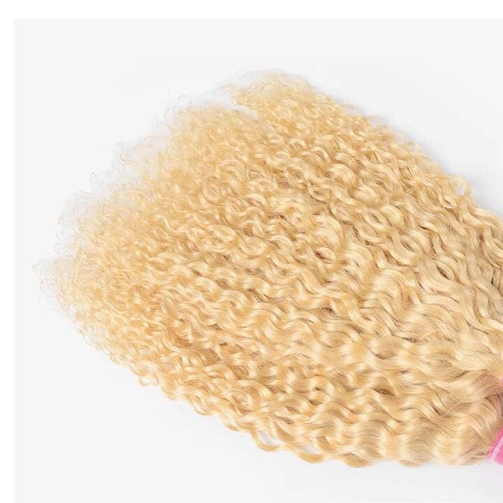 613 Blonde Deep Wave 3 Bundles human hair