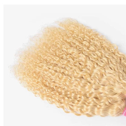 613 Blonde Deep Wave 3 Bundles human hair