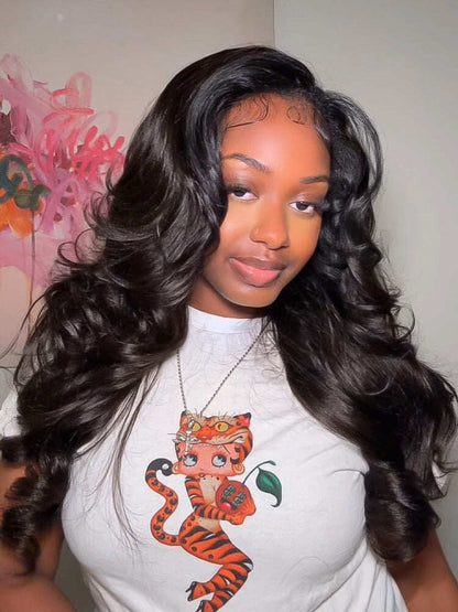 belvedon-Styled Butterfly Cut Layered Yaki Straight Glueless Install Half Wig With Draw-string Beginner Friendly