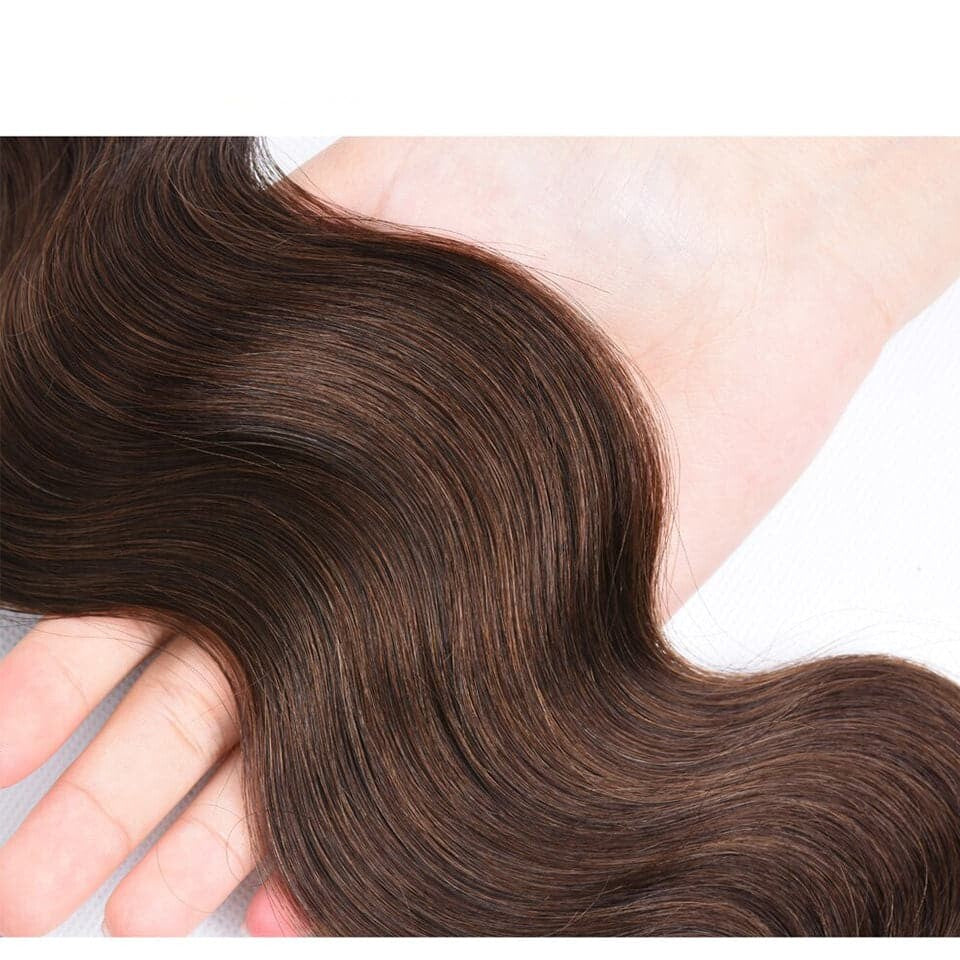 Chocolate Color Brown Body Wave 3 Bundles 100% Virgin Human Hair Extension