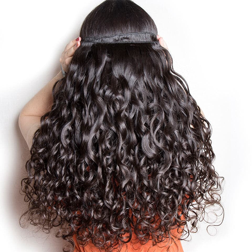 Indian Water Wave Virgin Hair 3 Bundles Human Hair Extension 8-40 inches
