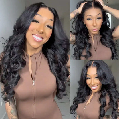 No Skills Needed – Pre-Plucked 13x6 HD Lace Wig, Easy Install, 180% Full Density
