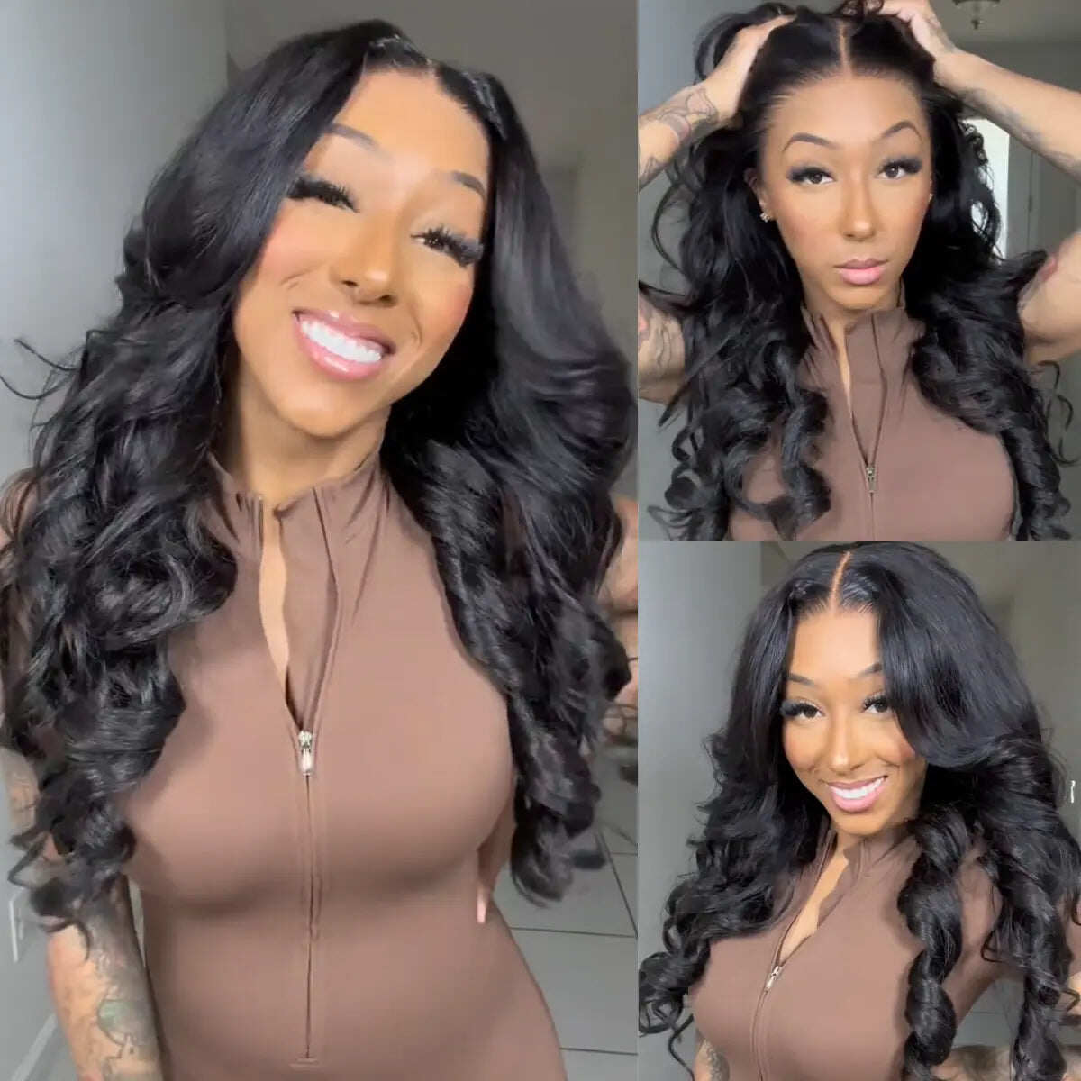 🔥Final 3 Hours: 50%OFF🔥Body Wave 13x6 Lace Frontal Wig Human Hair Pre Plucked Pre Bleached 180% Density Beginner Friendly