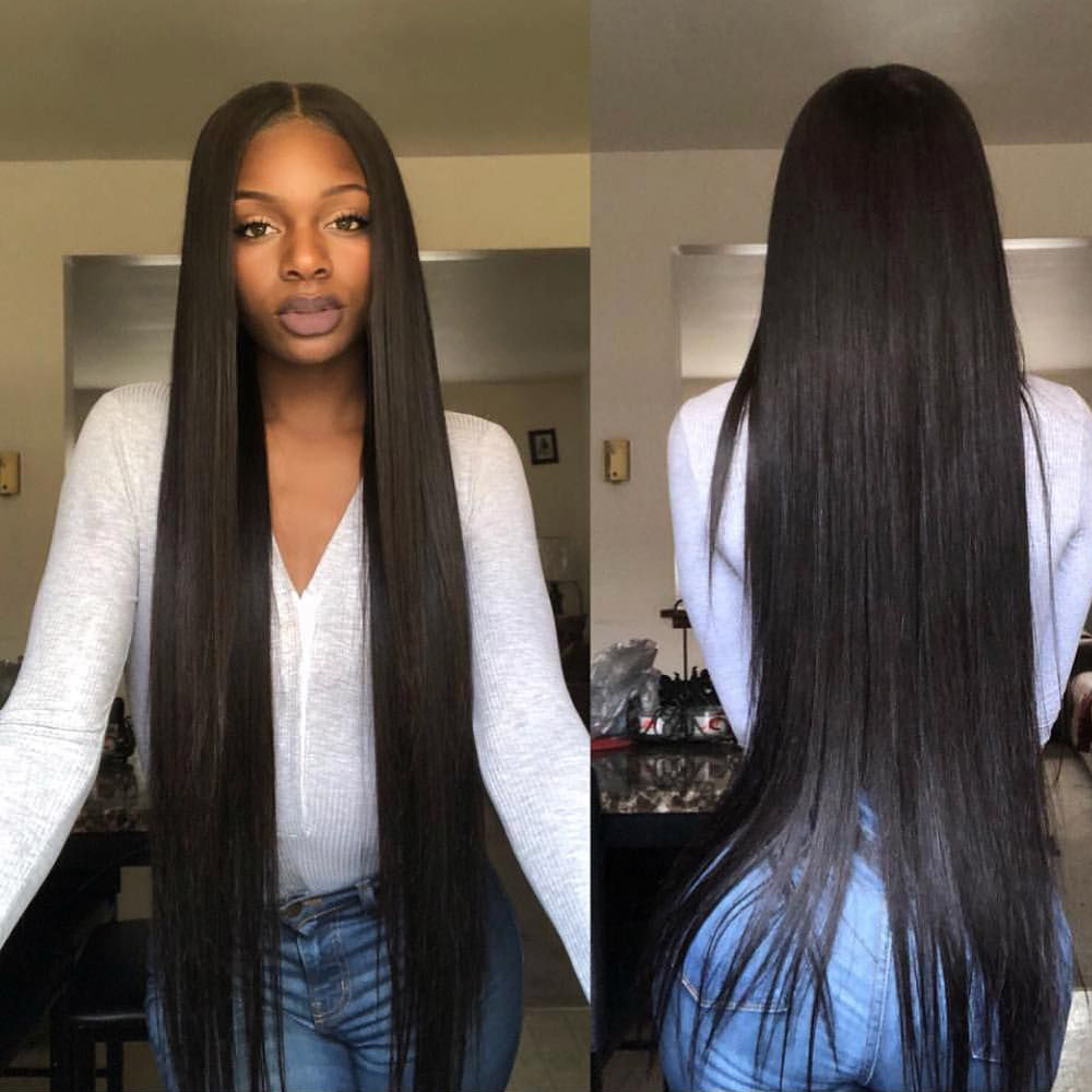 3 Bundles Indian Straight Virgin Human Hair Extension 8-40 inches