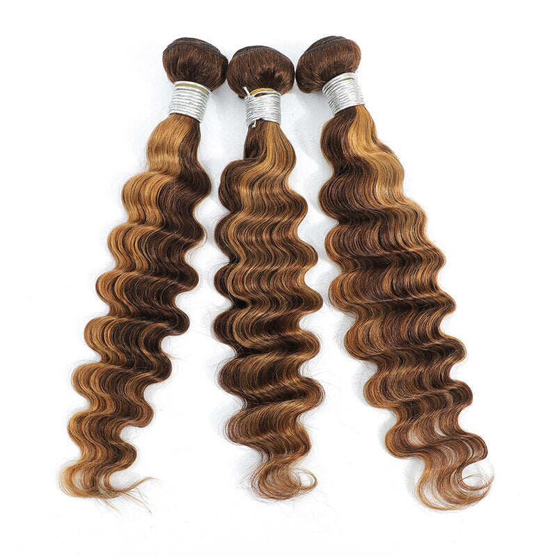 P4/27 Highlight Loose Deep Wave 3 Bundles(No Code Need)