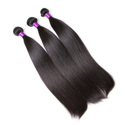 3 Bundles Peruvian Straight Virgin Human Hair Extension 8-40 inches
