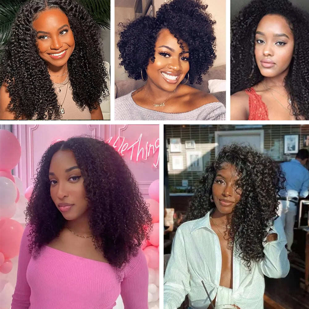 Afro Curly 3 Bundles Virgin Small Tight Curly Brazilian Human Hair