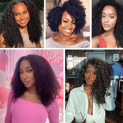 Afro Curly 3 Bundles Virgin Small Tight Curly Brazilian Human Hair