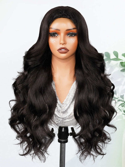 belvedon-Styled Butterfly Cut Layered Yaki Straight Glueless Install Half Wig With Draw-string Beginner Friendly