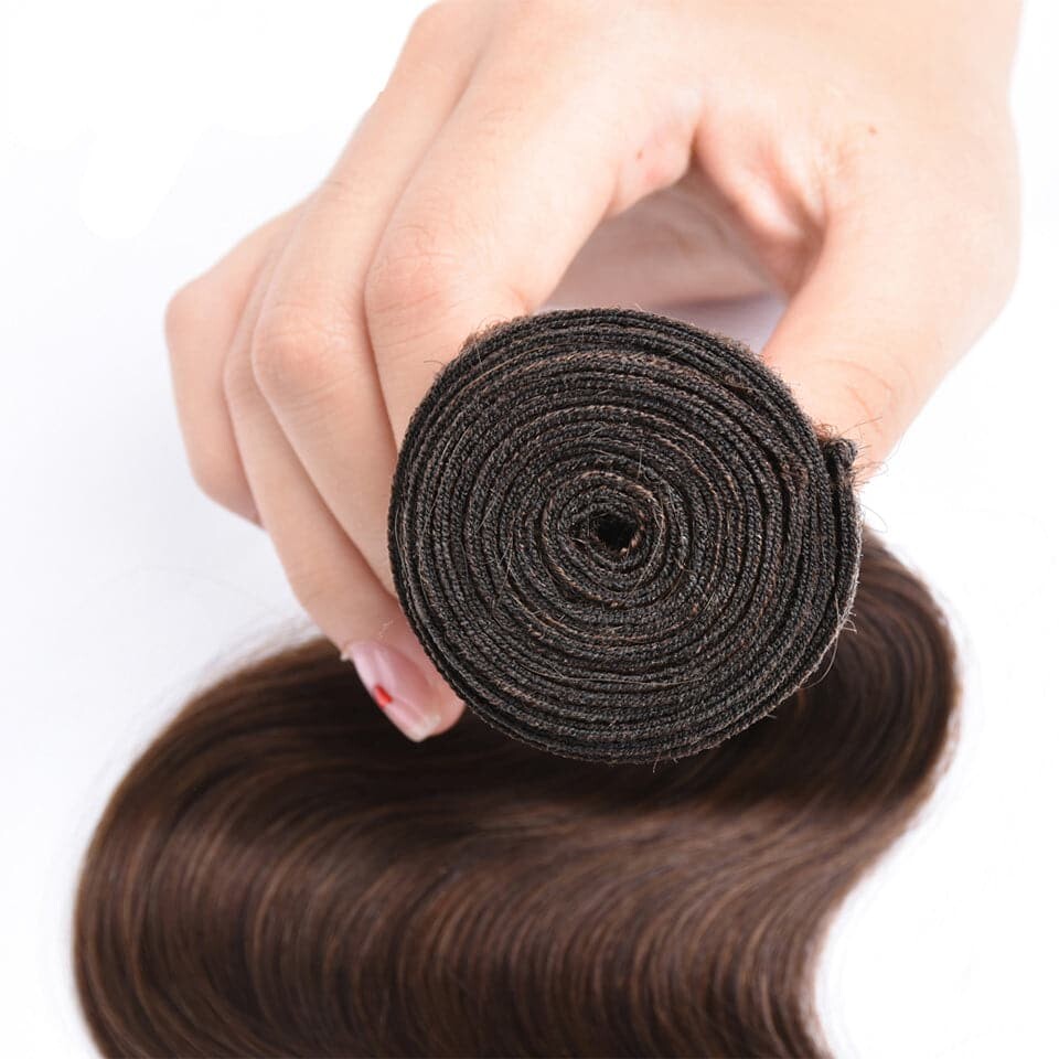 Chocolate Color Brown body wave 4 Bundles 100% Virgin Human Hair Extension