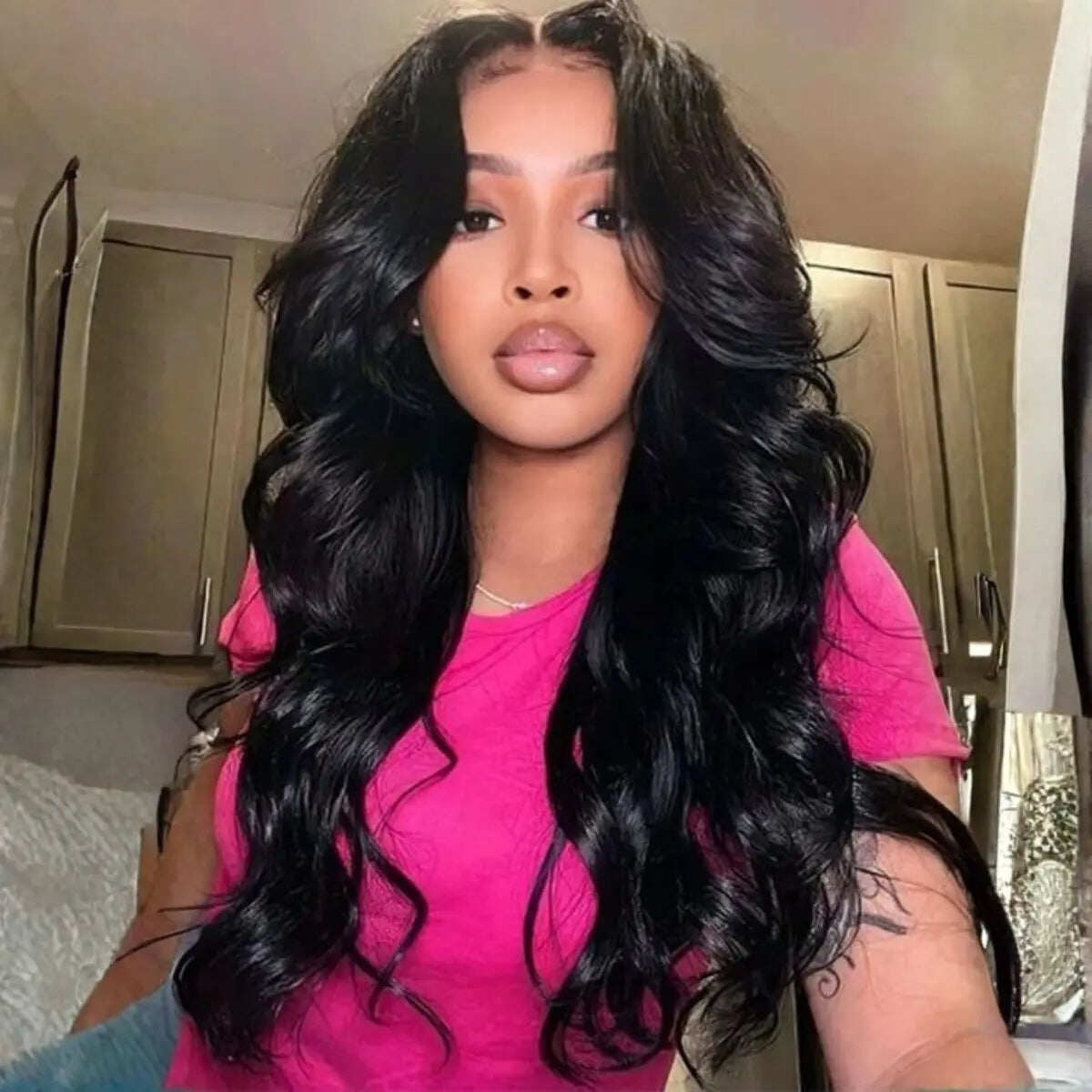 🔥Final 4 Hours: 50%OFF🔥Body Wave 13x6 Lace Frontal Wig Human Hair Pre Plucked Pre Bleached 180% Density Beginner Friendly