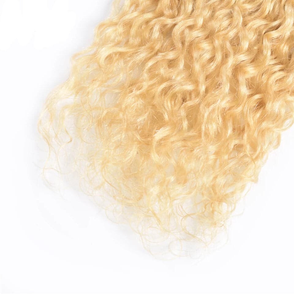 613 Blonde Deep Wave 3 Bundles human hair